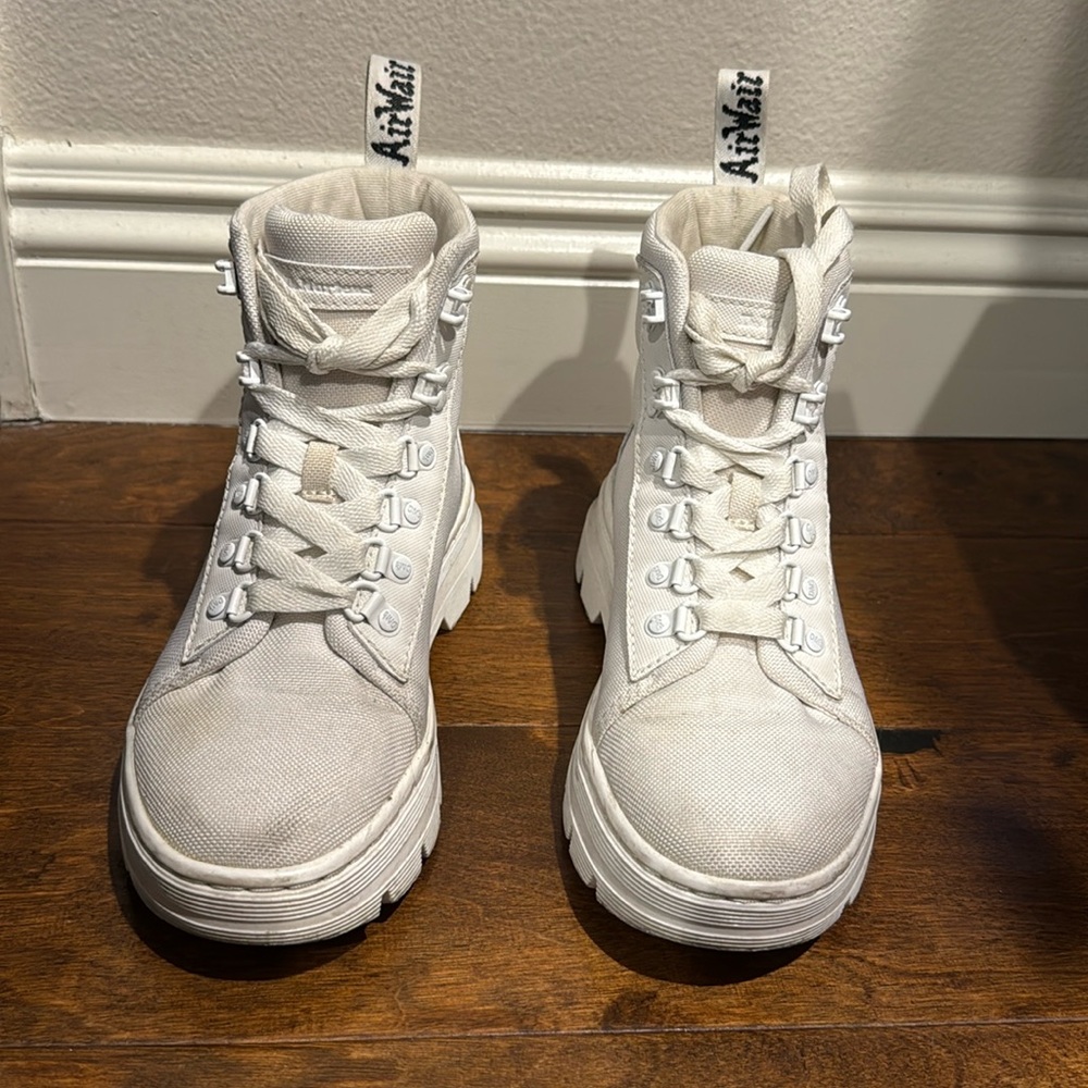Doc marten white boots